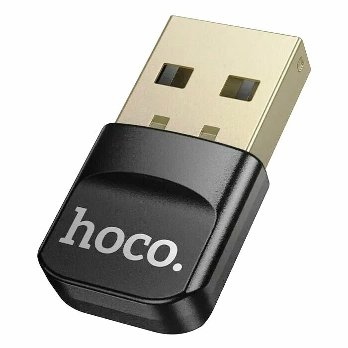 Bluetooth адаптер Hoco UA100 USB BT v6 черный
