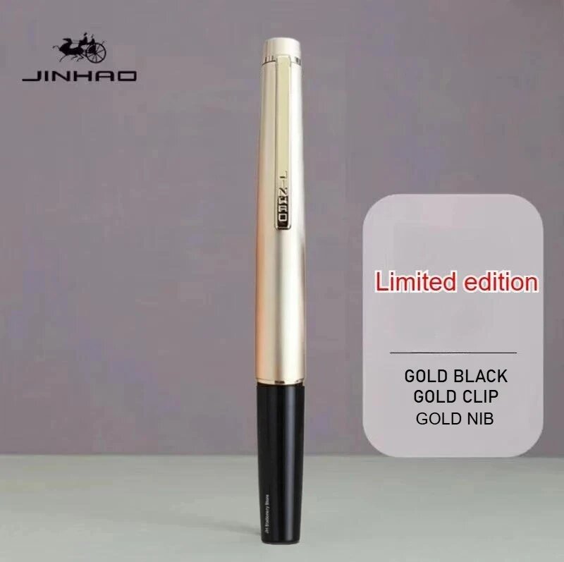 Ручка-фонтан JINHAO 59 EF/F Черный, EF, Gold Black