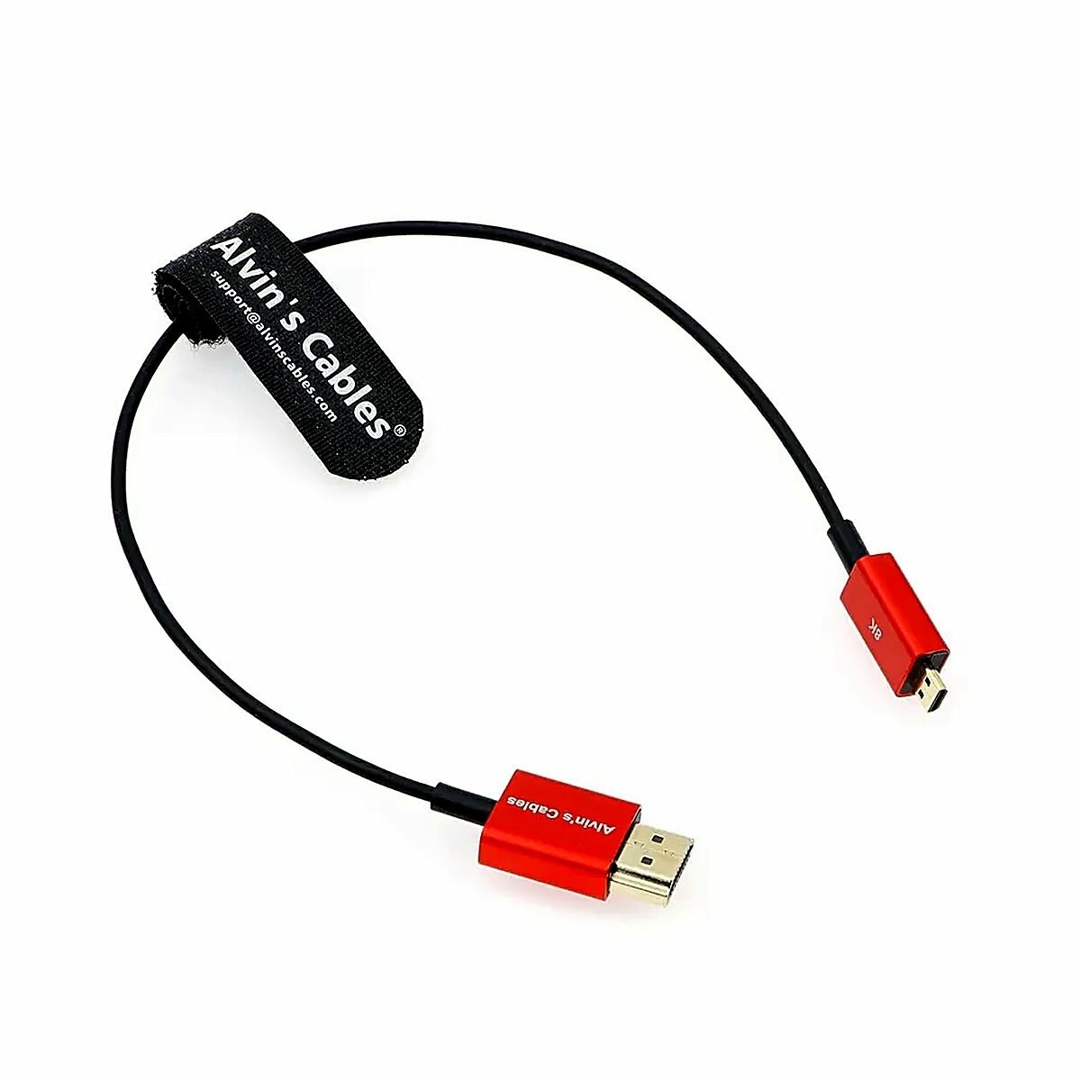 Alvin's Cables Видеокабель HDMI/Micro-HDMI тип D, 0,45 м, бордовый
