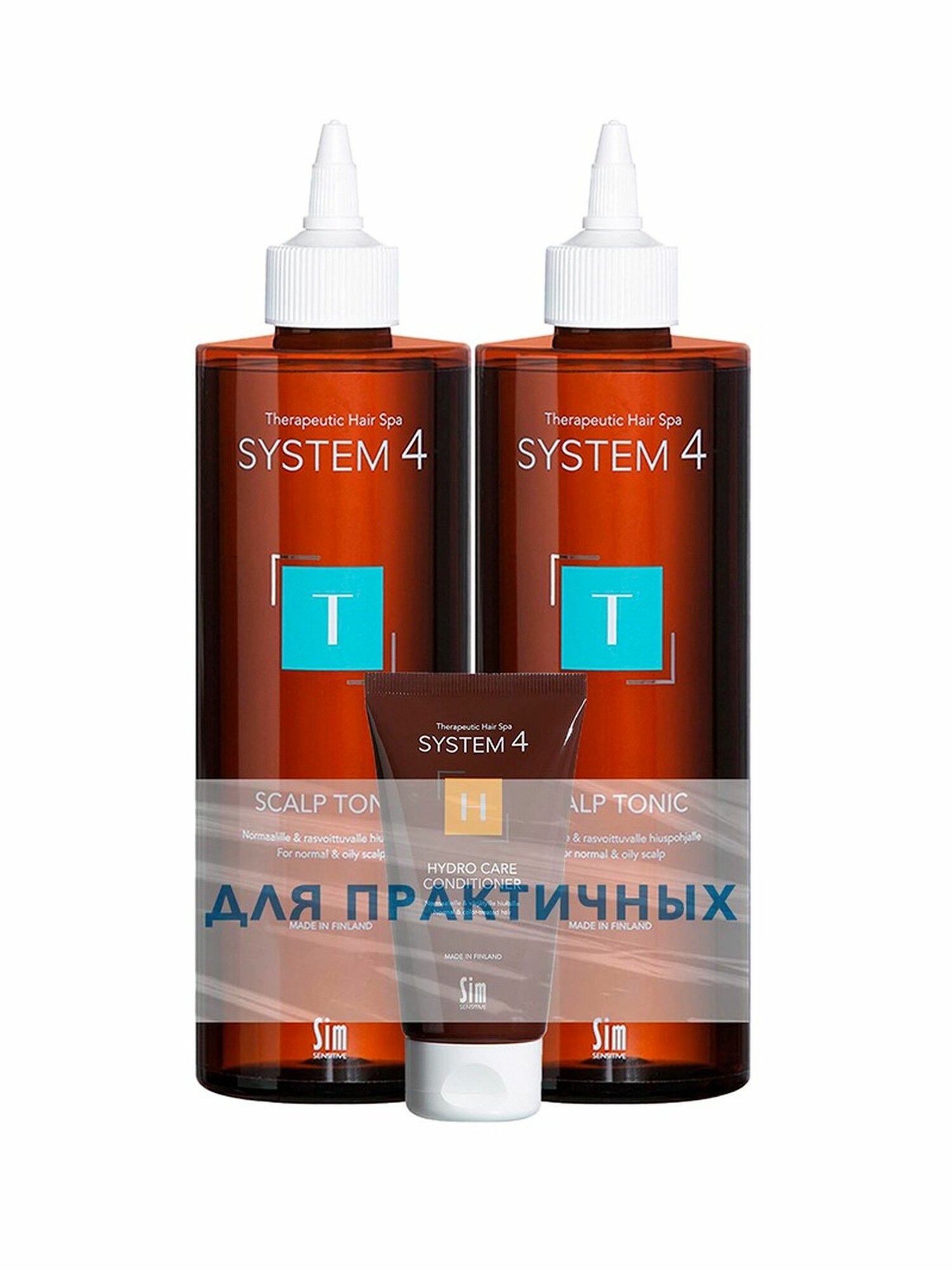 SYSTEM 4 Набор для практичных тоник несмыв 500 мл N2+бальзам увлаж N1