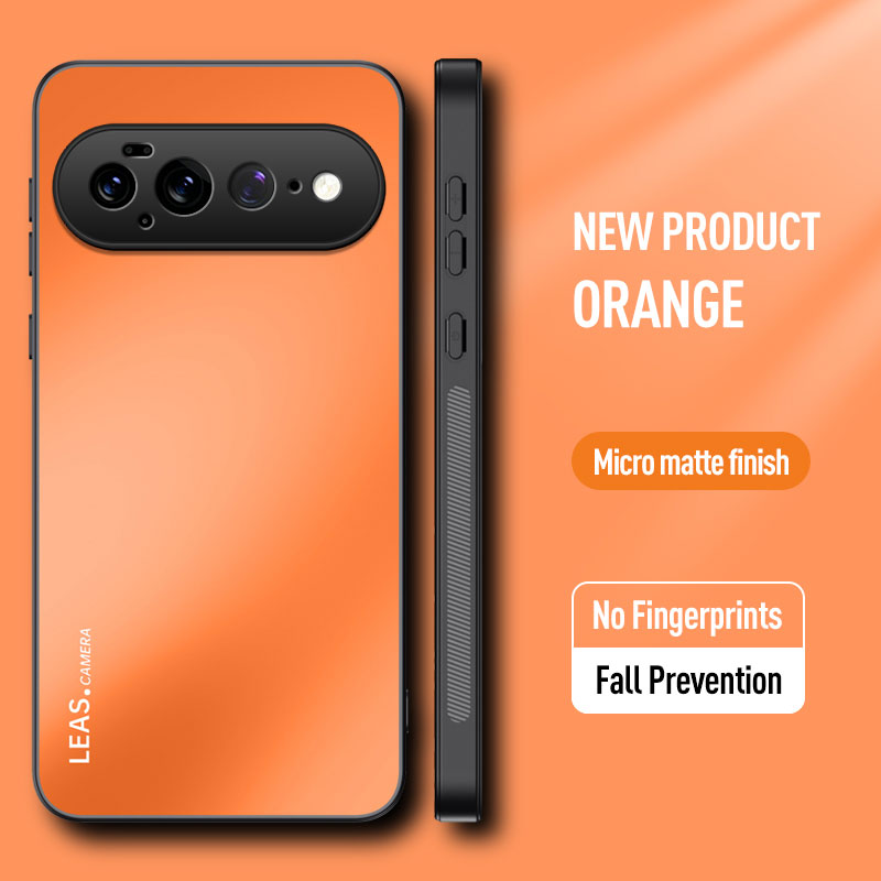 Чехол Для Google Pixel 11 Pro XL (Гугл Пиксель 11 Про ХЛ), soft touch, чехол-кардиомонитор, защита камеры, ударопрочный, усиленные углы, Google, orange,