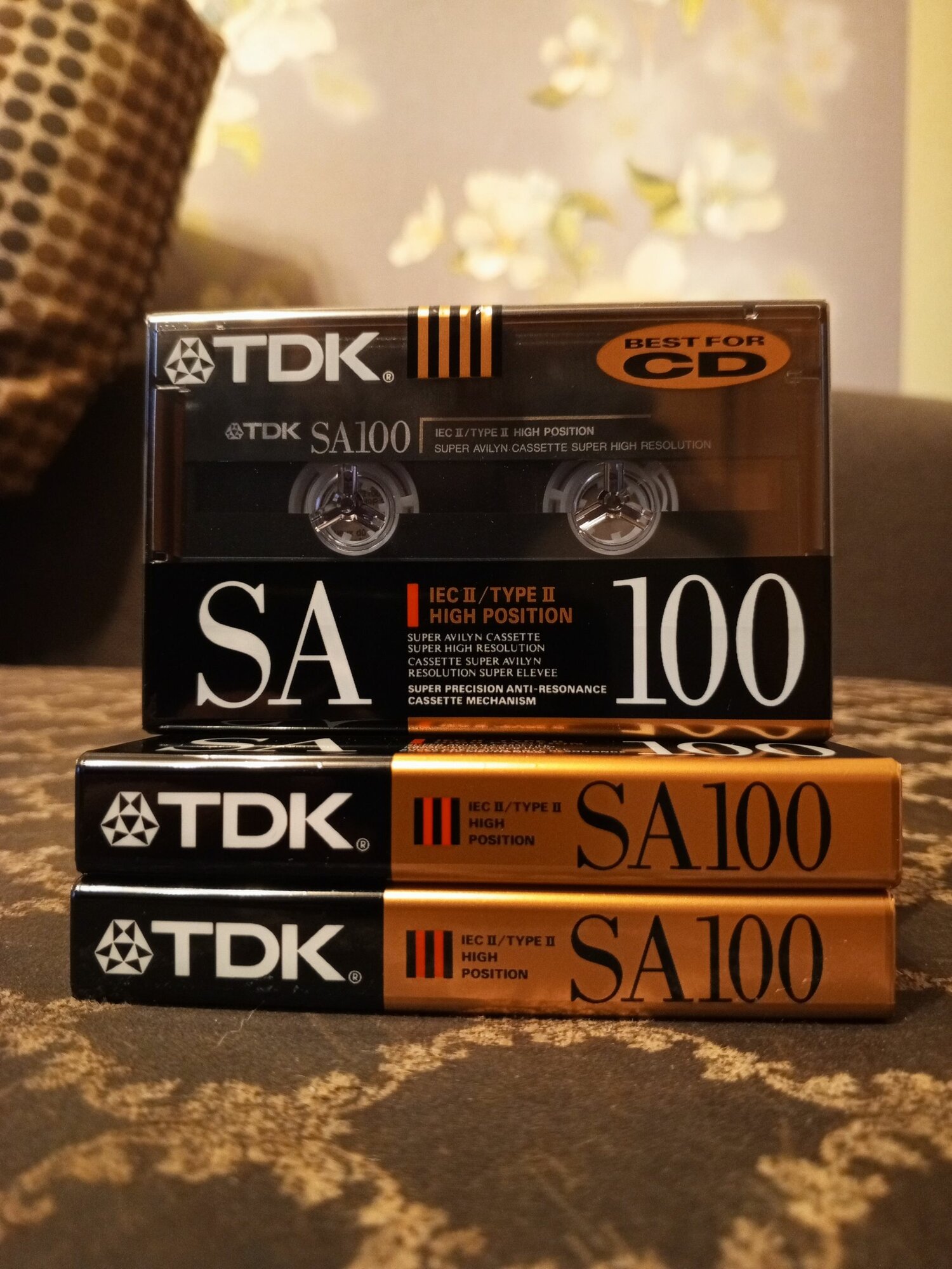 Аудиокассета TDK SA100 Type II crom Япония,1990 - 1991 г, в(1 шт)