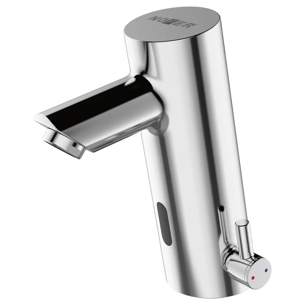 Смеситель для раковины Nofer 07261M. B сенсорный, хром, глянцевый, кран для ванной в раковину, из латуни, с функцией экономии расхода, для инвалидов