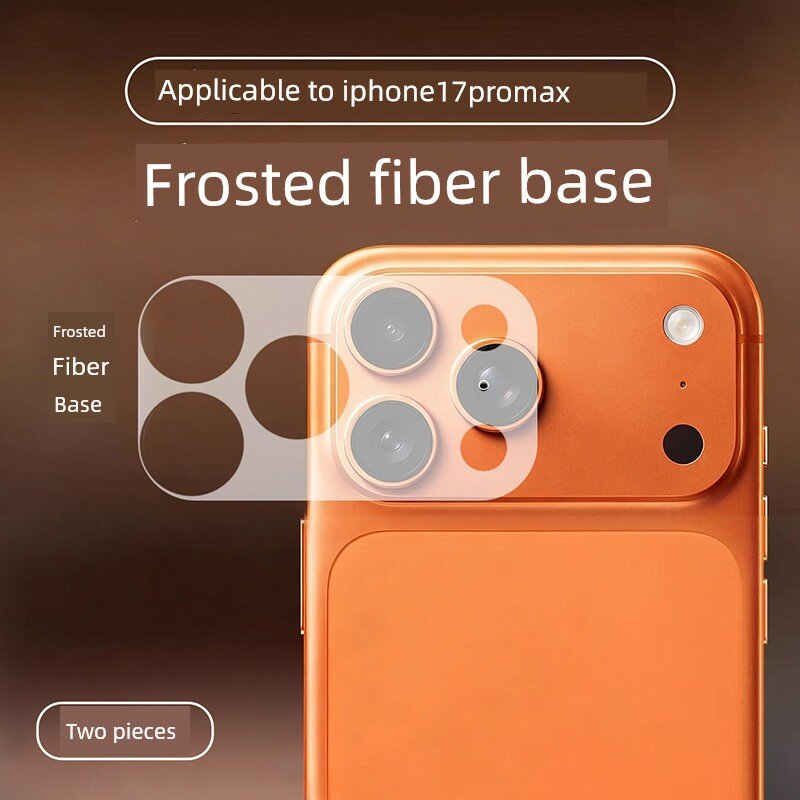 IPhone 17 Pro Линза с вырезом из матовой волокнистой основы 2 шт. для защиты камеры с антицарапинным покрытием и