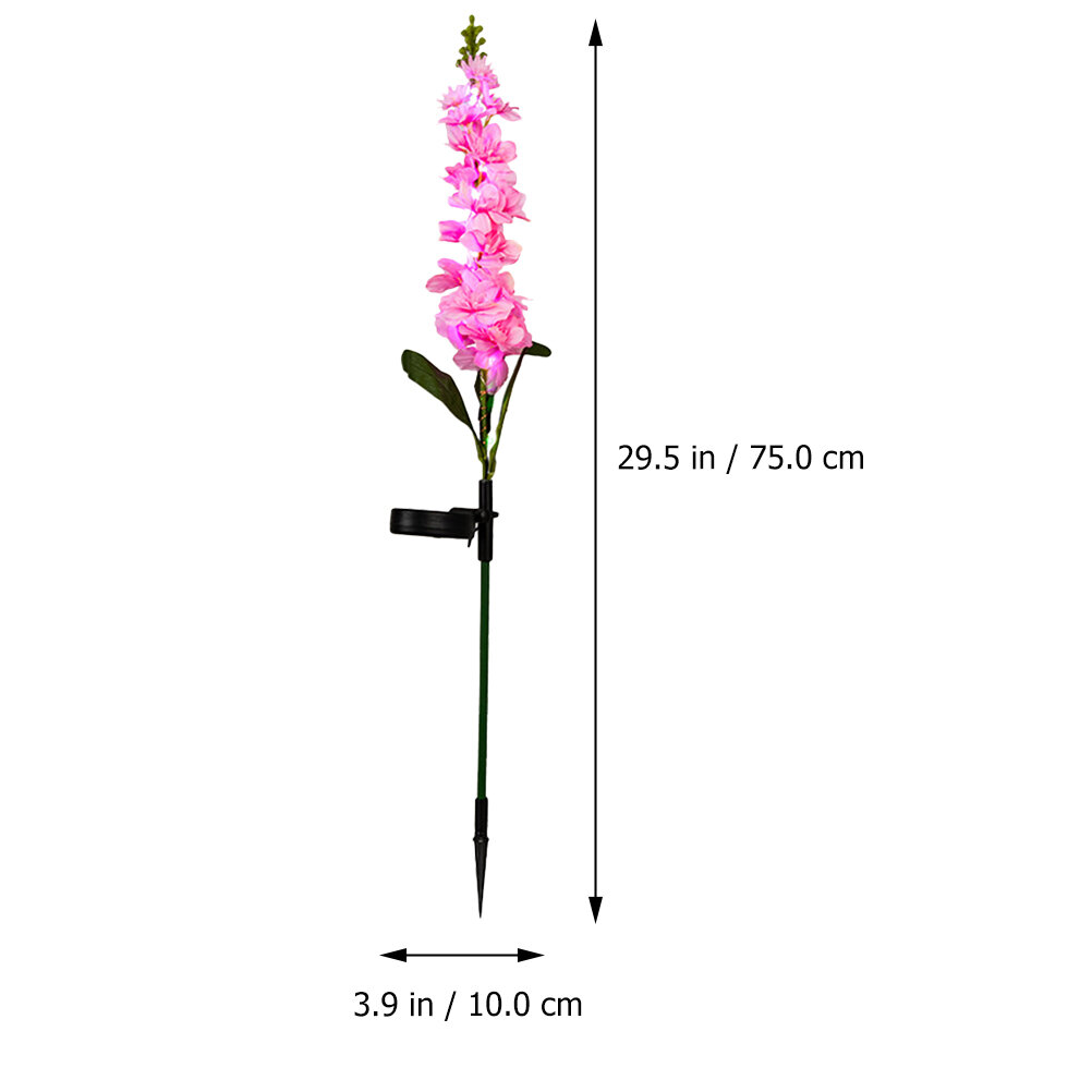 Солнечный Фонарь В Forme Цветка Для Сада 1 Шт Розовый 75X10X8Cm