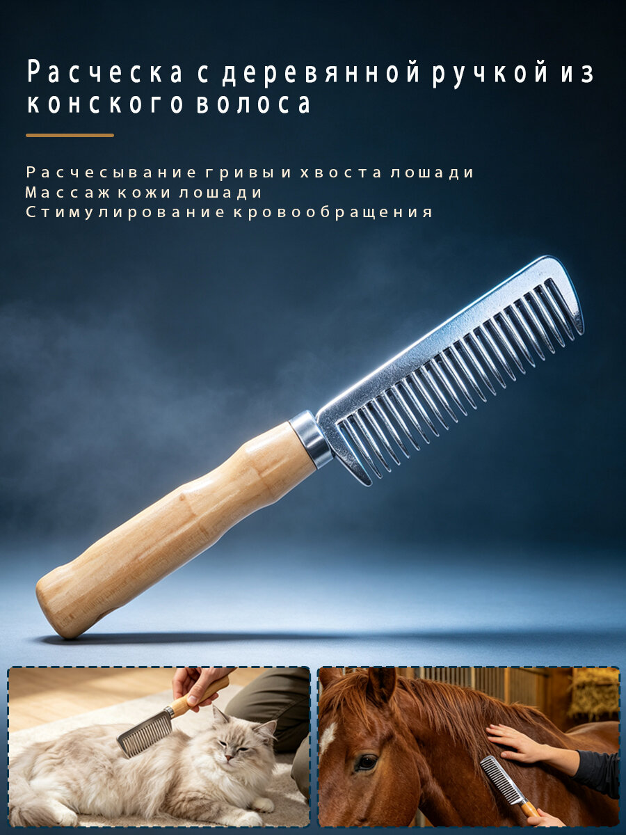 Расческа для гривы и хвоста лошади