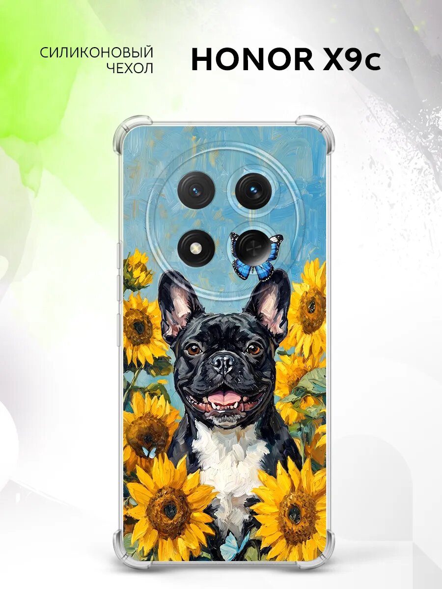 Чехол на Honor X9c, Хонор Икс9с, с защитными углами, с рисунком