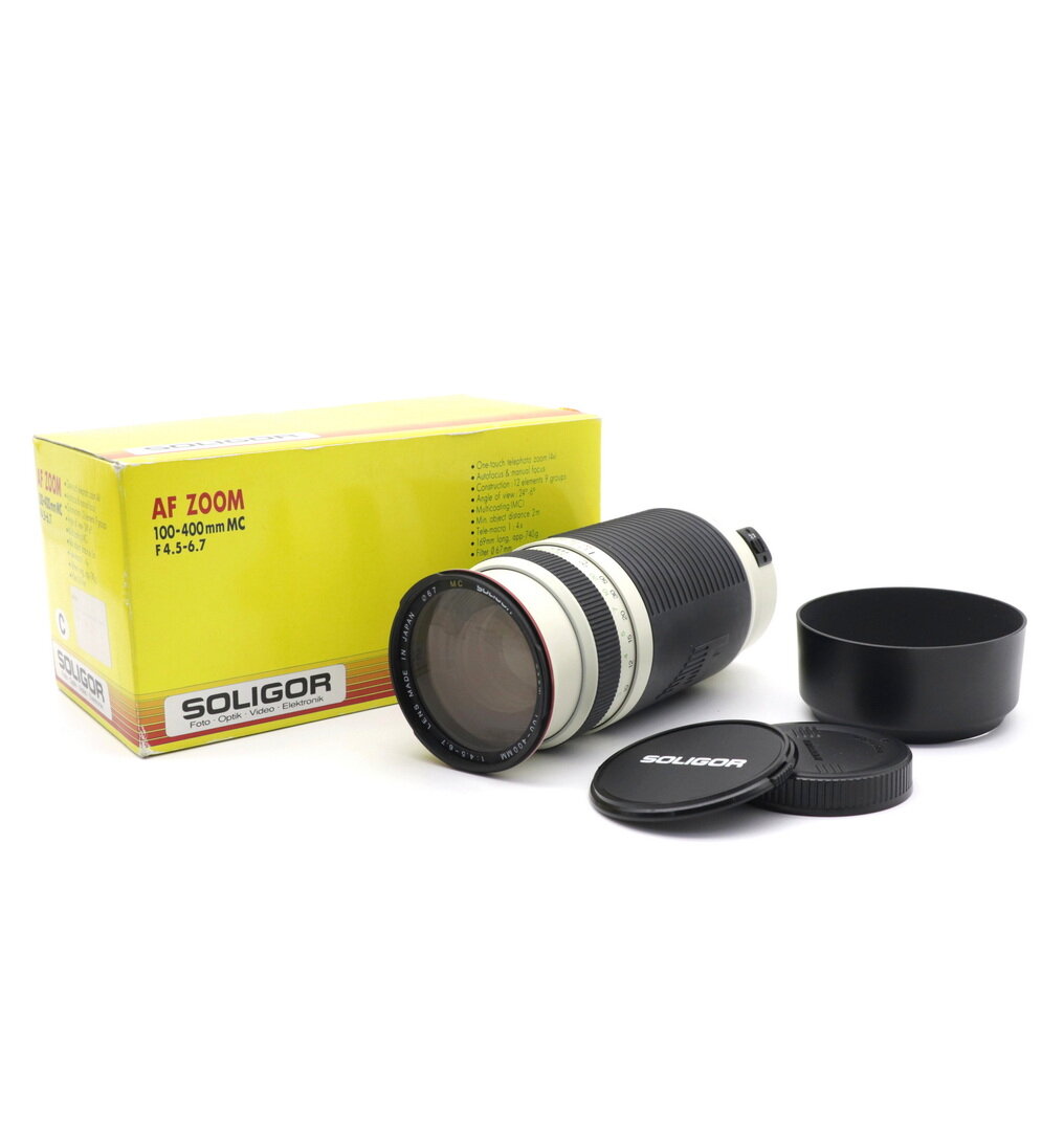 Soligor 100-400mm f/4.5-6.7 MC Auto Focus Zoom Canon EF в упаковке