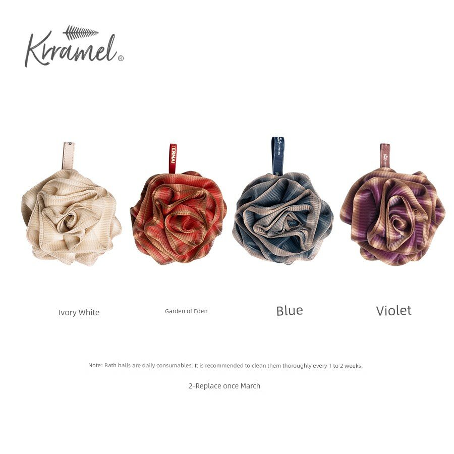 KRRAMEL Розовый Банный Цветок-Букет: Белый Ивовый, Эден Гарден, Индиго, Фиолетовый