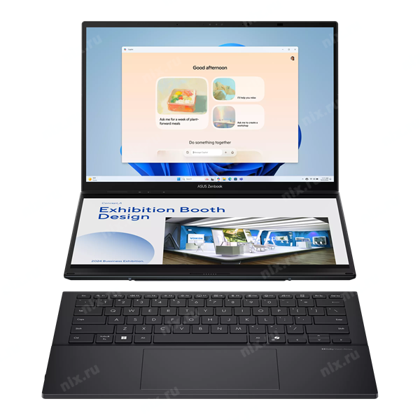 90NB14X1-M00UA0 Ноутбук Asus ZenBook Duo UX8406CA-QL460X Core Ultra 7 255H 16Gb SSD512Gb Intel Arc 14" OLED Touch WUXGA
