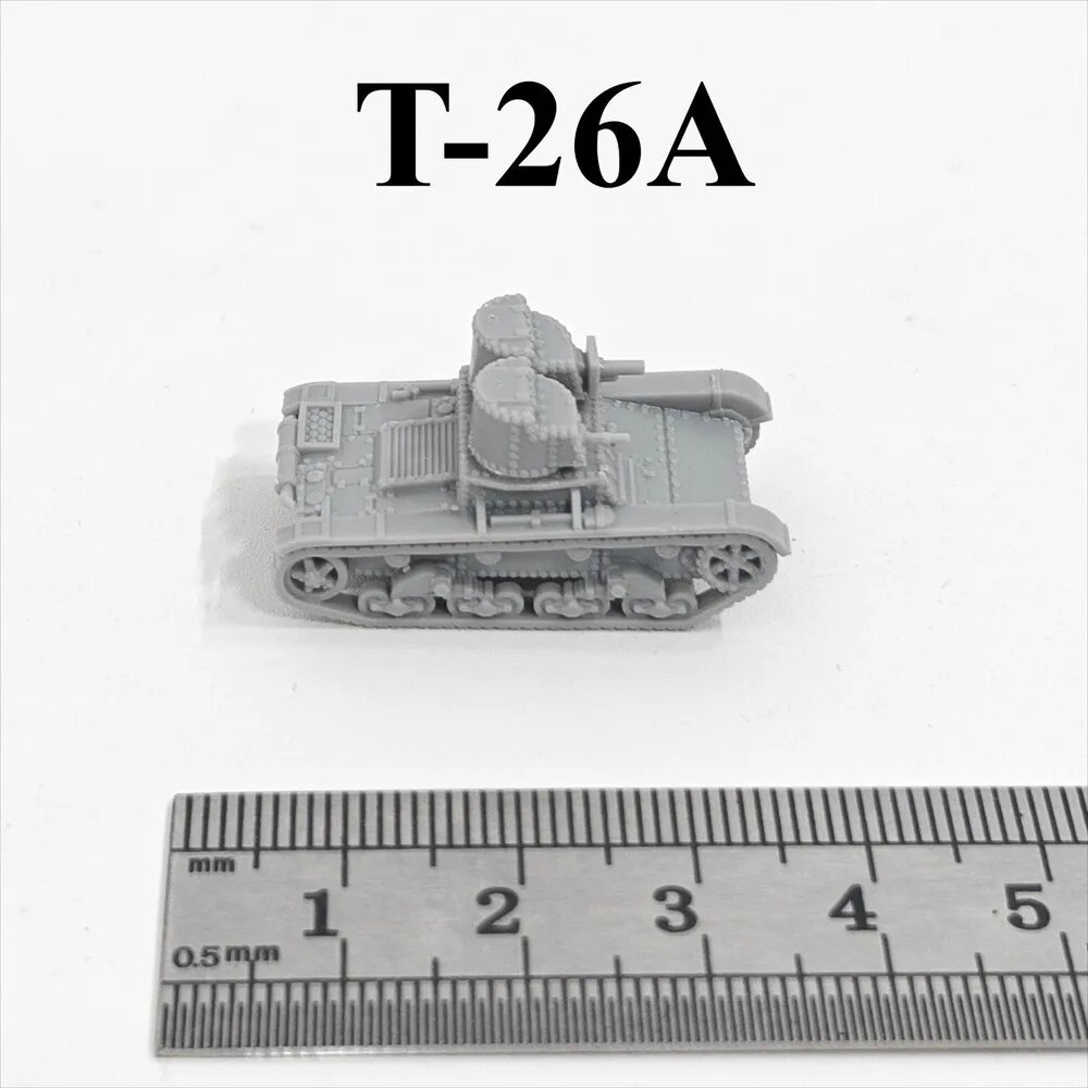 Миниатюрная модель танка в масштабе 1:144, напечатанная на 3D-принтере, из смолы, советские основные боевые танки Второй мировой войны T34/KV1 /IS2/T26, Россия Т72/Т80/Т90