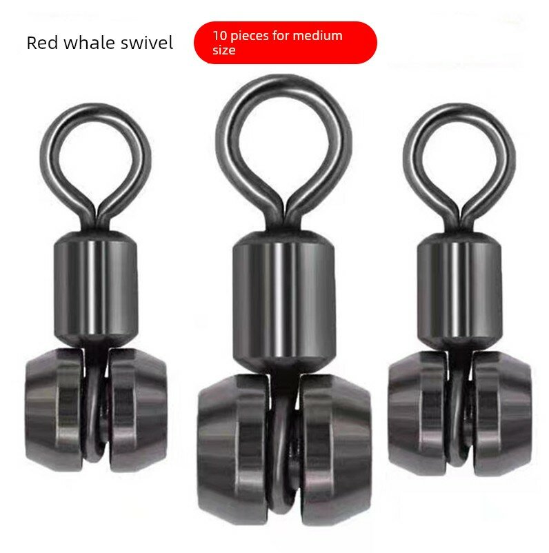 Набор для морской рыбалки: анти-путаница, поворотный кольцевой соединитель, 10 шт. среднего размера