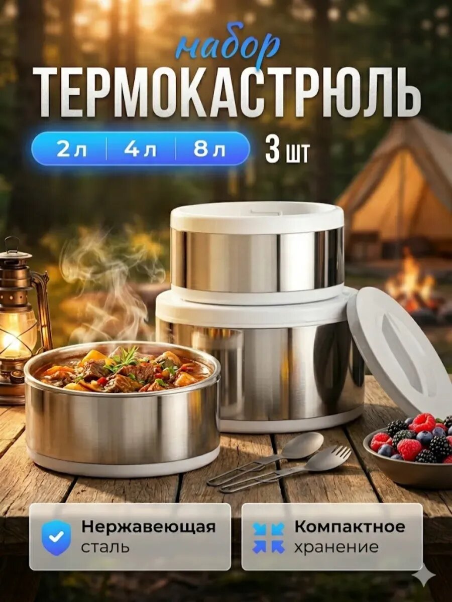 Термокастрюли набор с крышкой