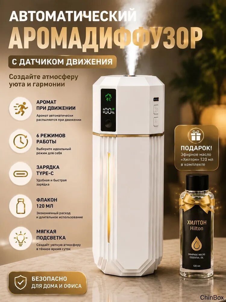 Умный диффузор для аромамасла, автоматическое распыление, настольный и настенный