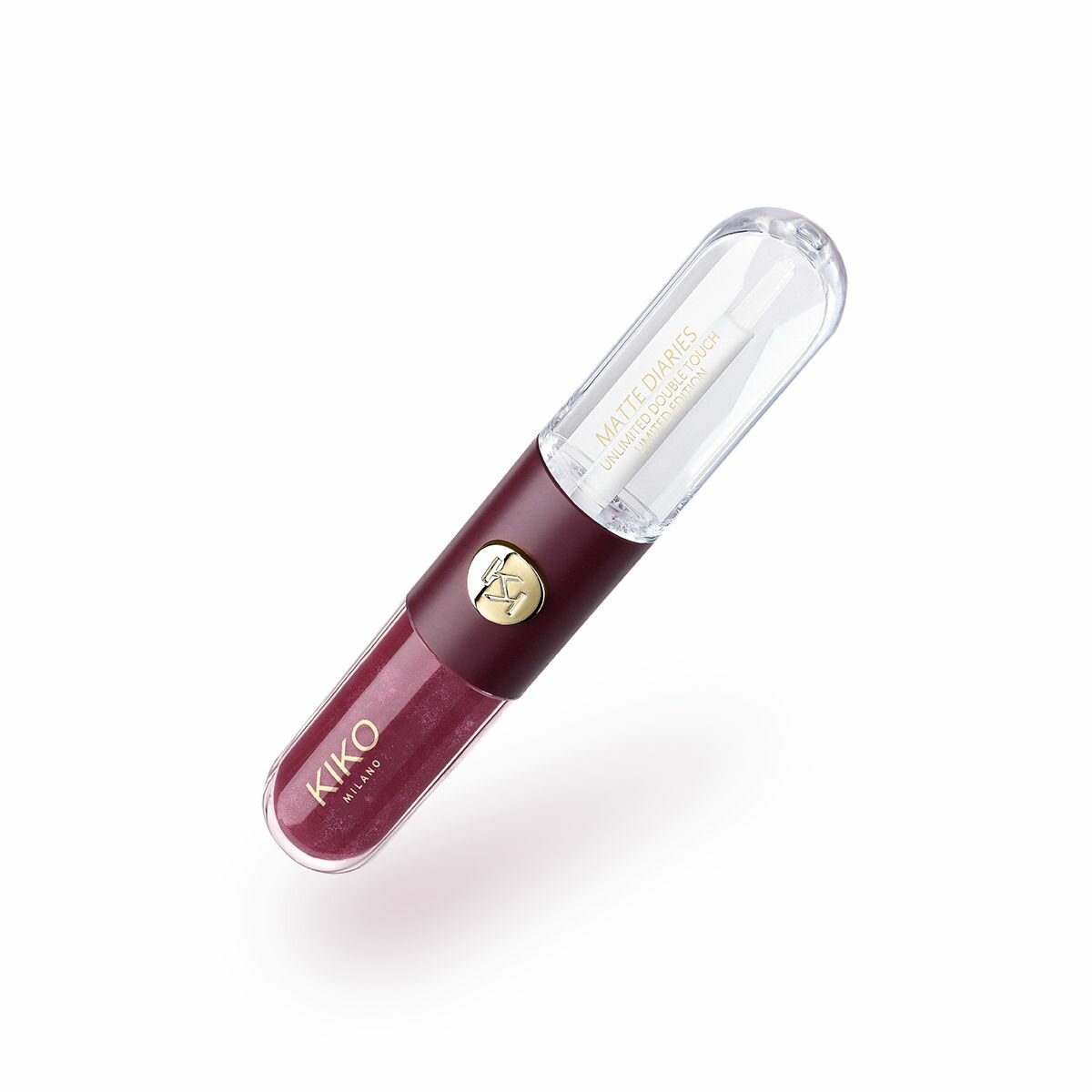 KIKO MILANO Matte Diaries Unlimited Double Touch Limited Edition стойкая жидкая помада и блеск, 05 Velvet Wine Rush