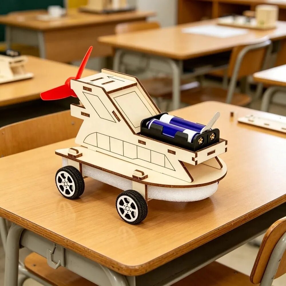 Игрушка конструктор деревянный DIY научный эксперимент сейсмоизвещатель