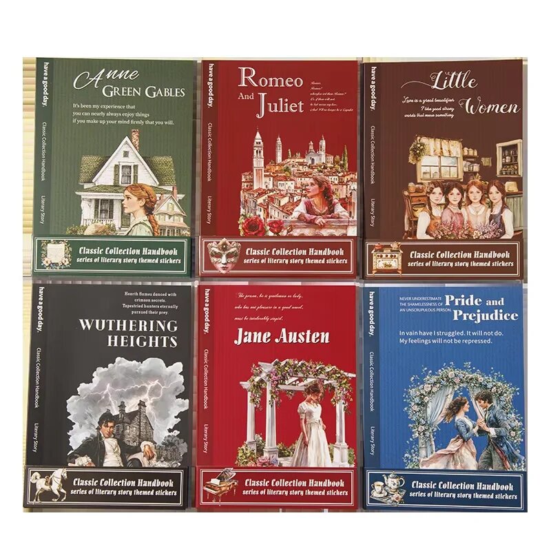 Набор стикеров "Классическая литература", 3pack random design