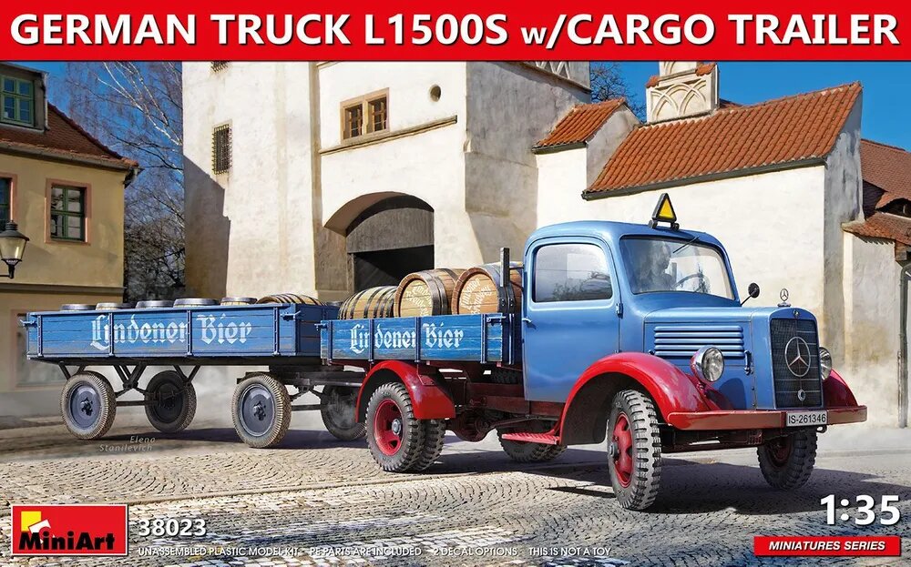 Сборная модель MiniArt 38023 1/35 немецкого грузового автомобиля L1500S в сборе