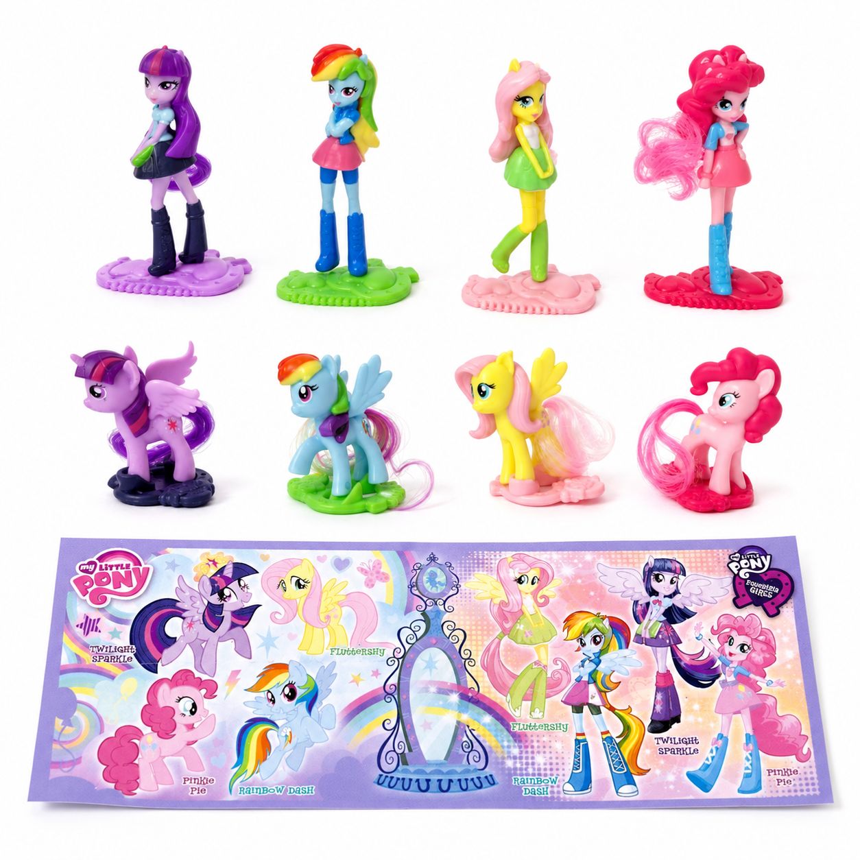 Kinder Surprise My Little Pony 2015, полный набор 8 фигурок