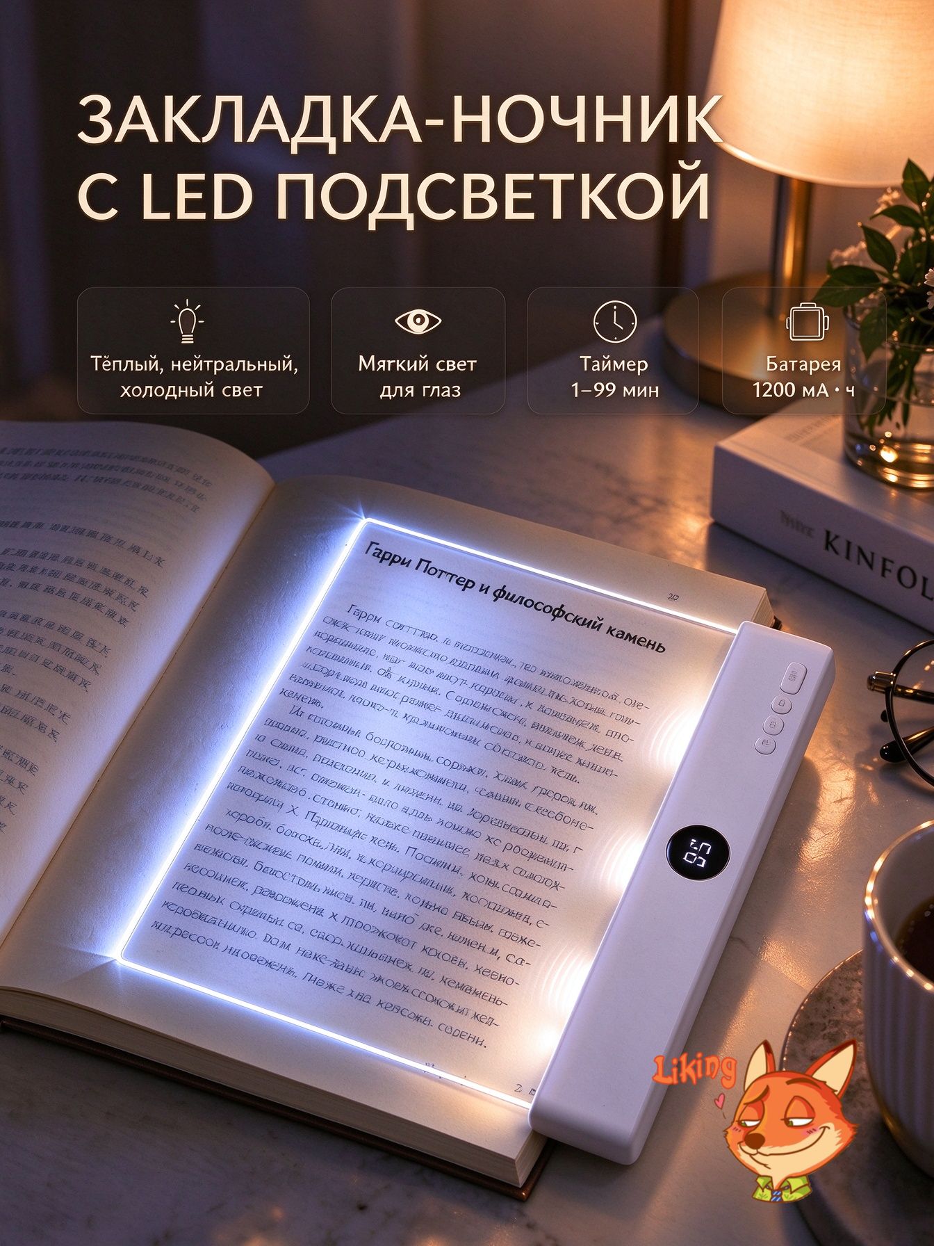 Liking Закладка 18.5 см, 1 шт.
