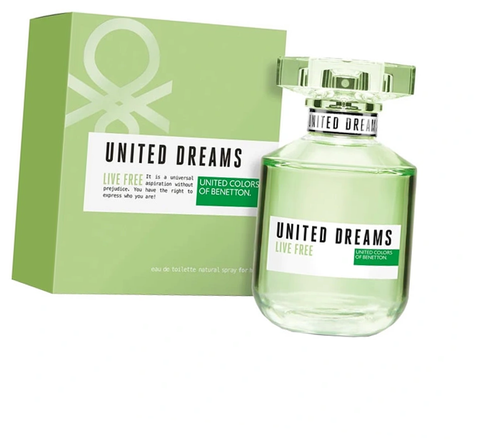 Вода туалетная для женщин Бенеттон Юнайтед Дримс Лайф Фри 50 мл - United Dreams Free