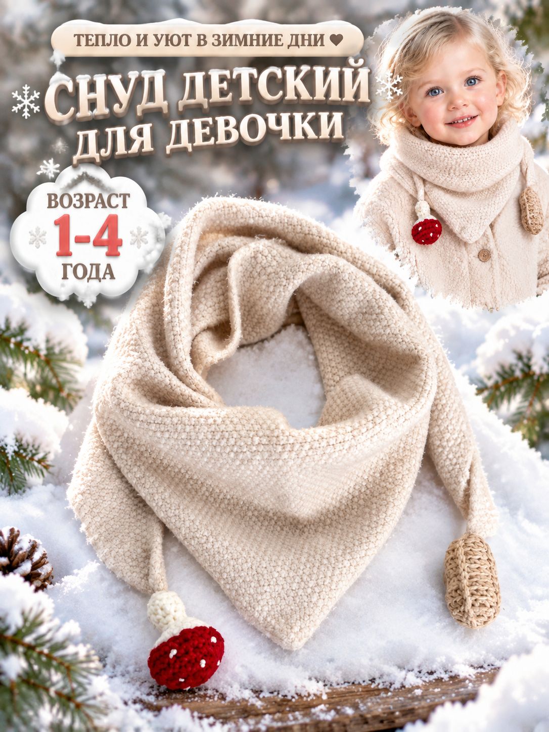 Кашне для девочек