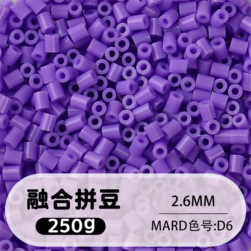 2.6мм Фьюжн Пазл Бисер 250г Цвет D6 DIY Пиксельное Искусство Поделки MARD Совместимый