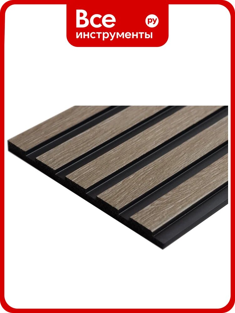 Стеновая панель Decor-Dizayn "Грани" ударопрочная, влагостойкая, под покраску 150x10x3000 мм 904-65SH