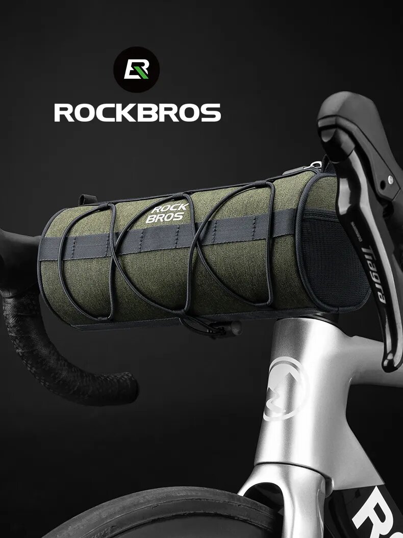 Велосумка Rockbros на руль 2 литра городская, хаки
