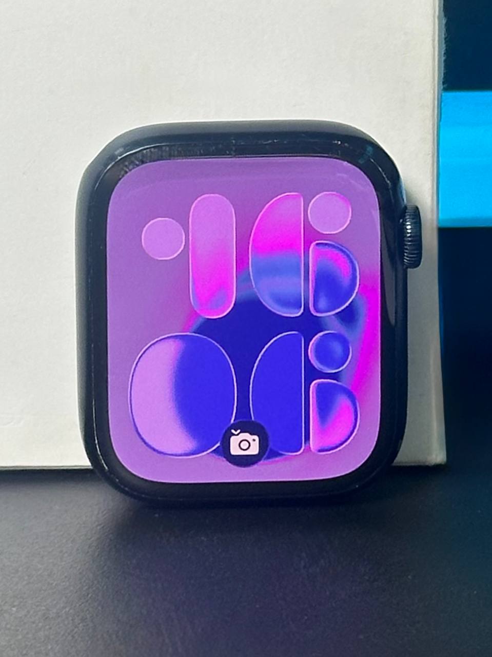 Умные часы Apple Watch 9 45 мм, алюминий, синие, силиконовый синий ремешок