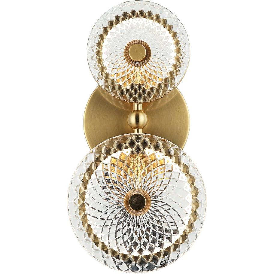 Бра Stilfort Sportu 4012/05/02W, LED 23 Вт, бронзовый/прозрачный