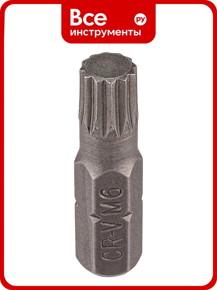 Бита Rockforce 12-гранная 1/4, M6х25ммL RF-1282506(65205)