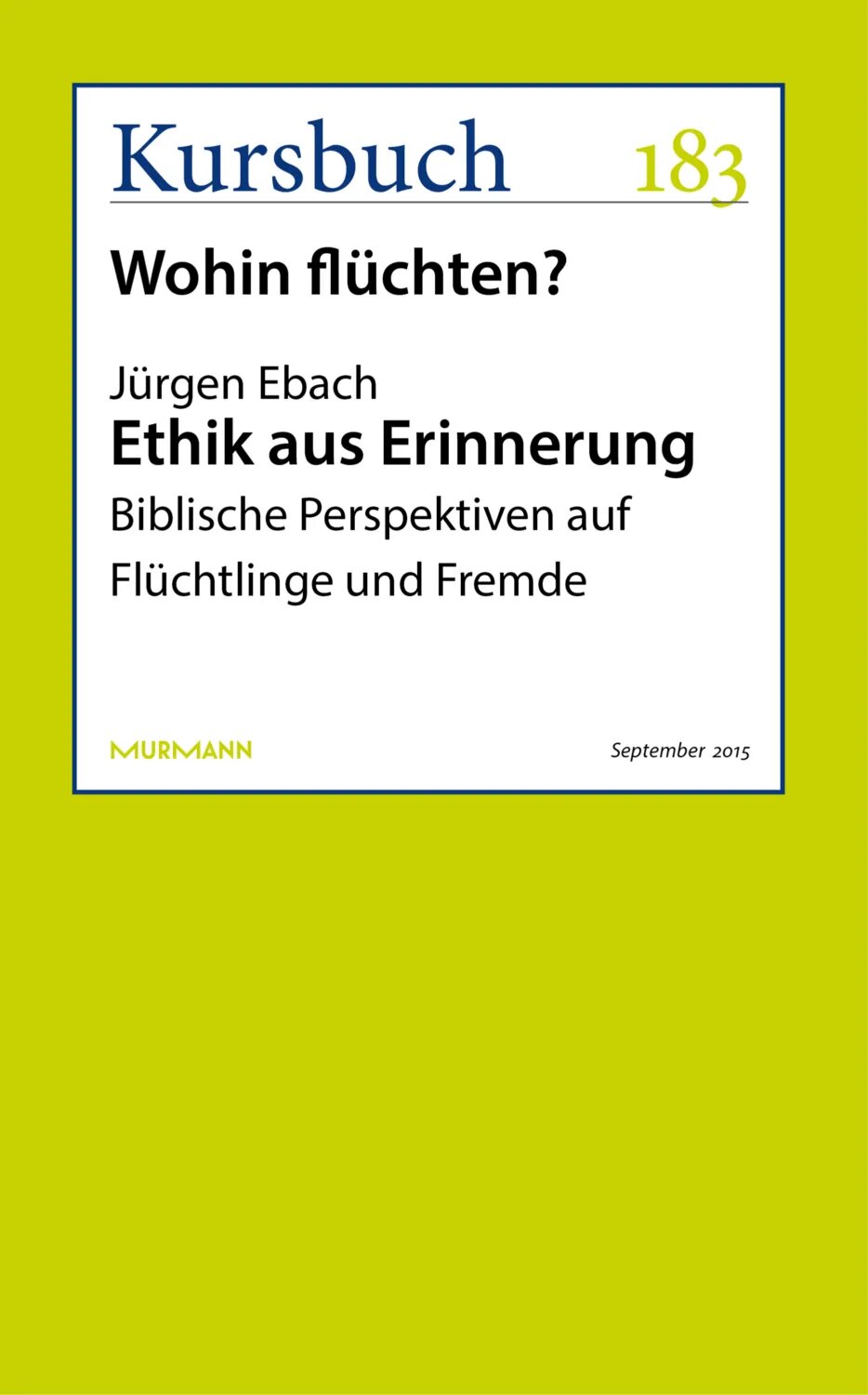Ethik aus Erinnerung [Цифровая книга]