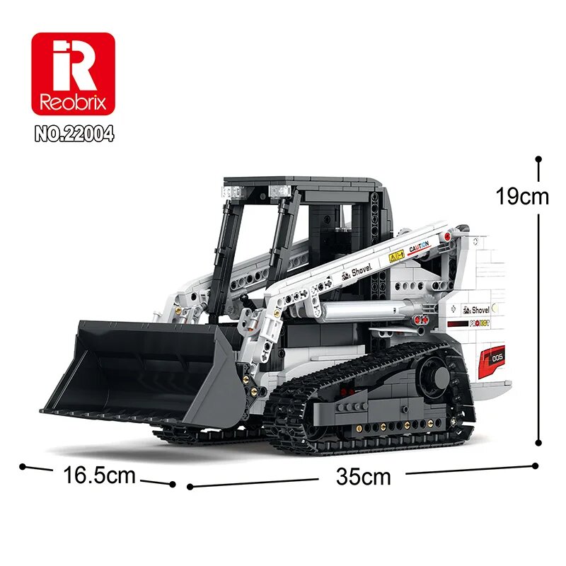 Конструктор Bobcat Mini-Loader Model MOC 22004, Техническая Игрушка Для Мальчиков, Подарок На Рождество