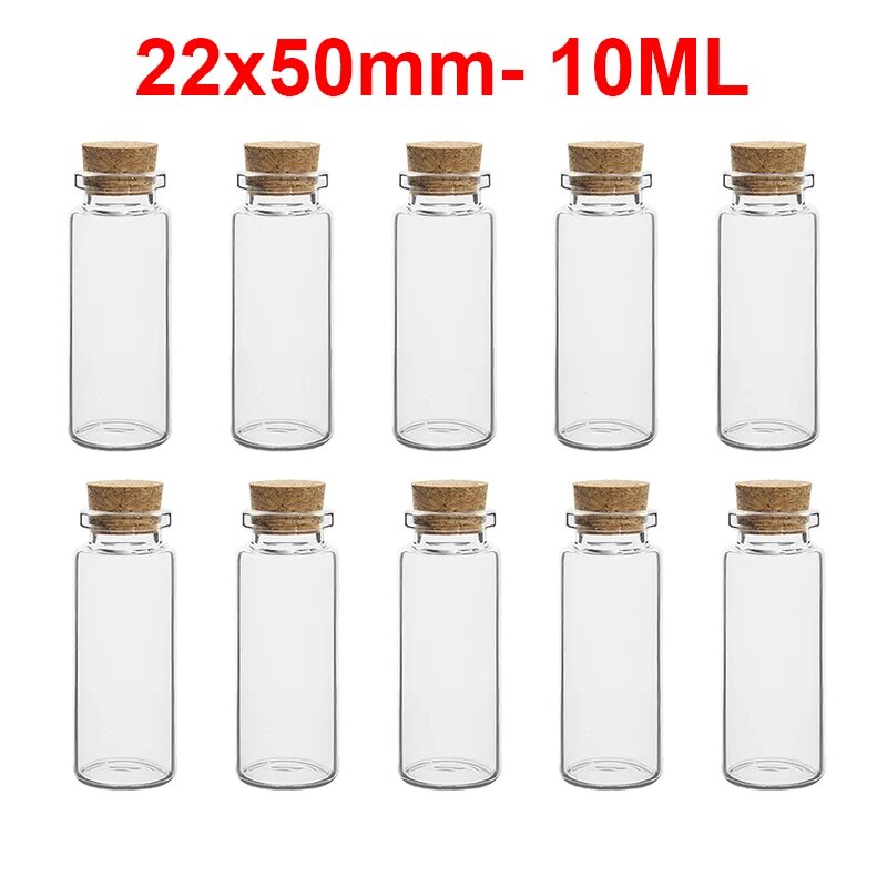 Стеклянные бутылочки 22x50mm-10ML
