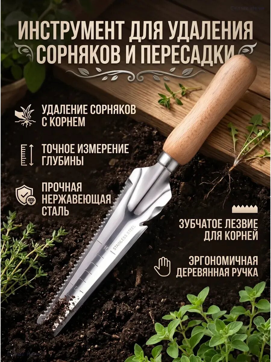 Многофункциональный садовый корнеудалитель