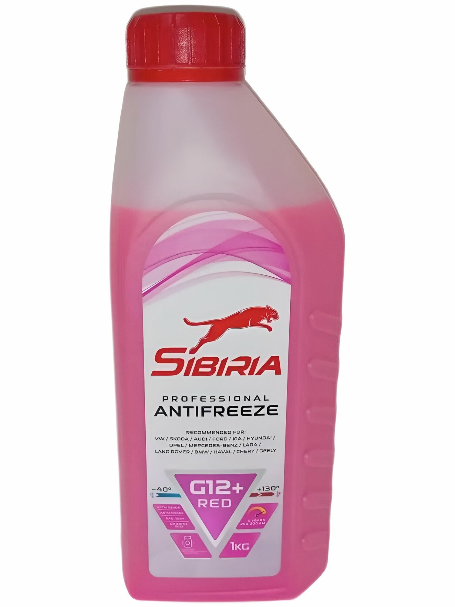 Антифриз SIBIRIA G12+ RED -40 1кг красный арт. 800598
