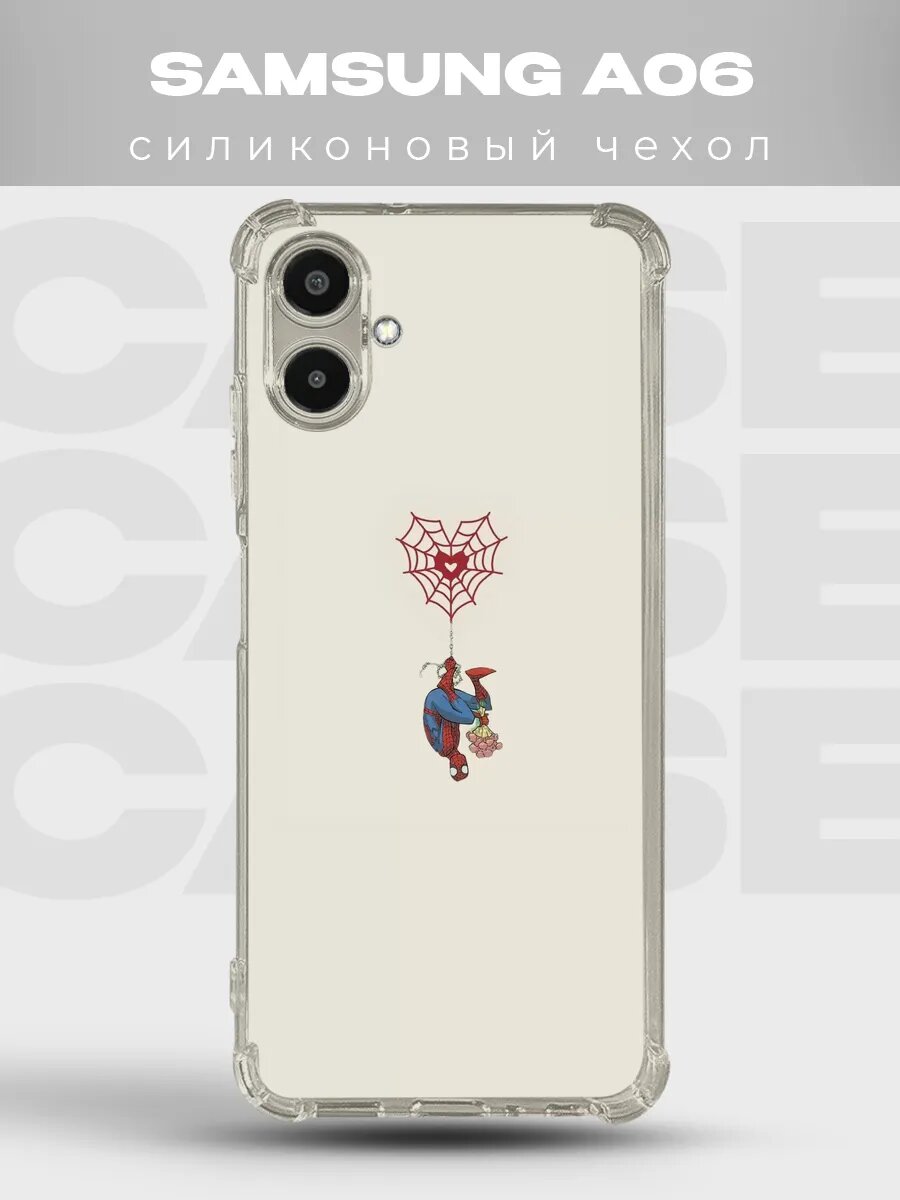 Чехол на Samsung A06 Человек-паук марвел spiderman комикс