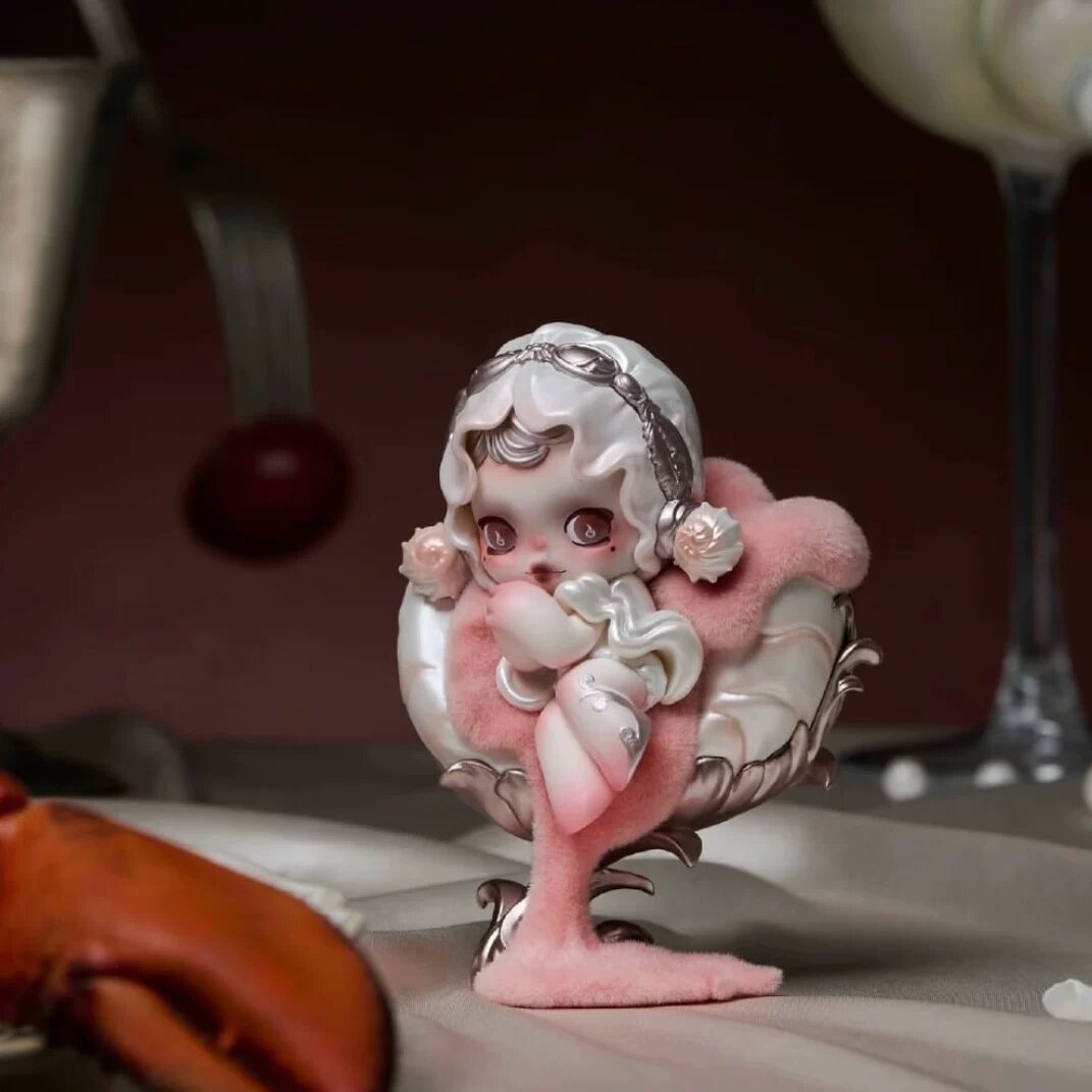 Фигурка POPMART SKULLPANDA Dining Table Series, The Warm Snail's Laziness, коллекционная игрушка