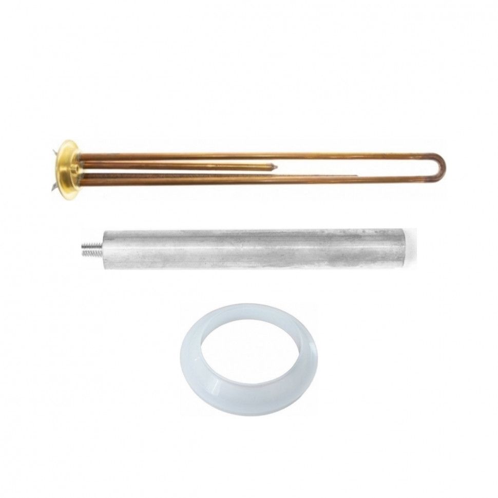 Тэн 2000Вт ITek Brazing Premium( 2 контакта под винт) для водонагревателя Hyundai, Monlan, Thermex, Oasis, Timberk, Garanterm и других. С анодом М6 и прокладкой.