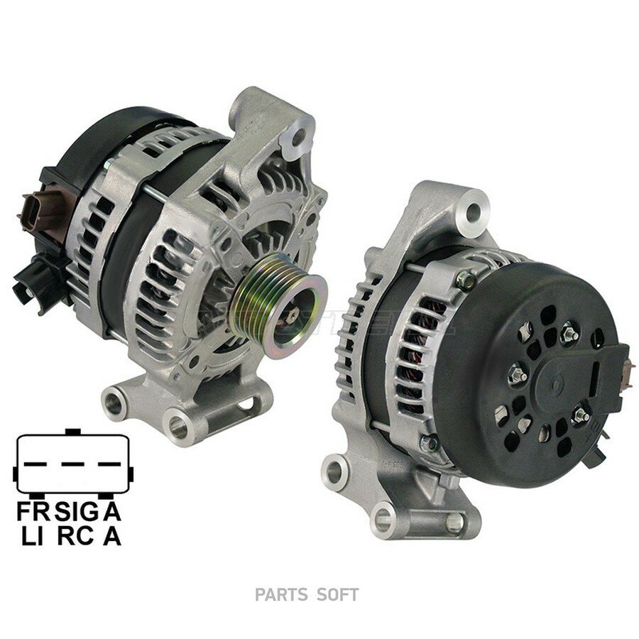 Генератор Ford Focus 04-11 / C-MAX 03-10 (ASDA/ASDB/HWDA/HWDB/SIDA 14V 120A) от официального дистрибьютора, SAT, артикул ST850003