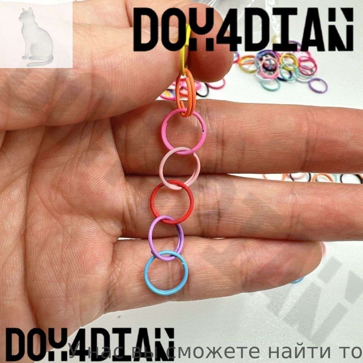 Кольца металлические плоские 10мм, 100 шт, для ключей, брелков, сумок, собачьих поводков, DIY украшений, стальные, раздельные, надежные