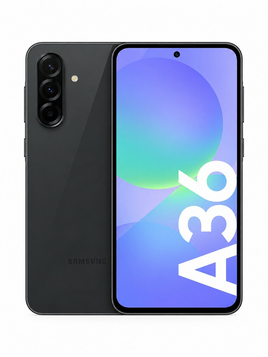 Смартфон Samsung Galaxy A36 5G, 8 ГБ / 256 ГБ, 6,7″ Super AMOLED 120 Гц, NFC, чёрный（A36-A366E/DS）
