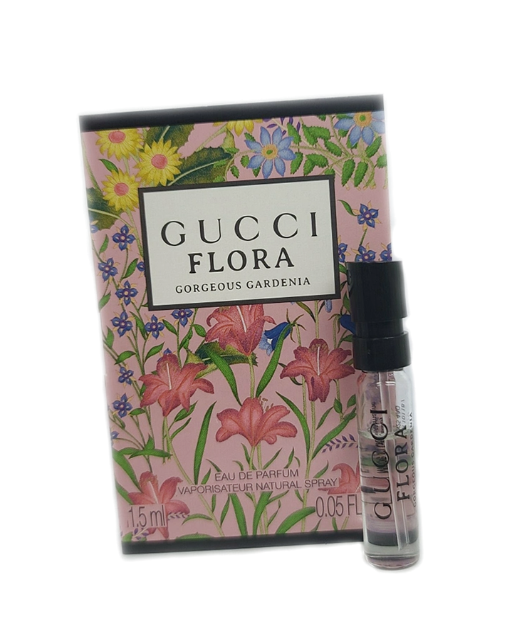 Парфюмерная вода Gucci Flora Gorgeous Gardenia Eau De Parfum пробник 1.5 / Гуччи Флора Гордес Гардения О Де Парфюм миниатюра парфюма