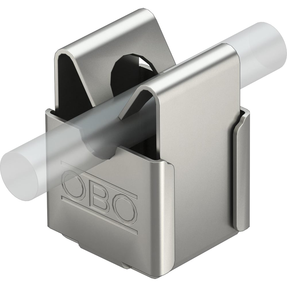 Держатель проволоки OBO Bettermann D 8 мм, безболтовой, отверстие с резьбой, сталь нержавеющая 5207347