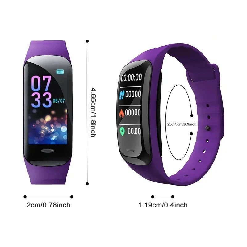 Фитнес-браслет фиолетовый Smart Watch C1 Plus