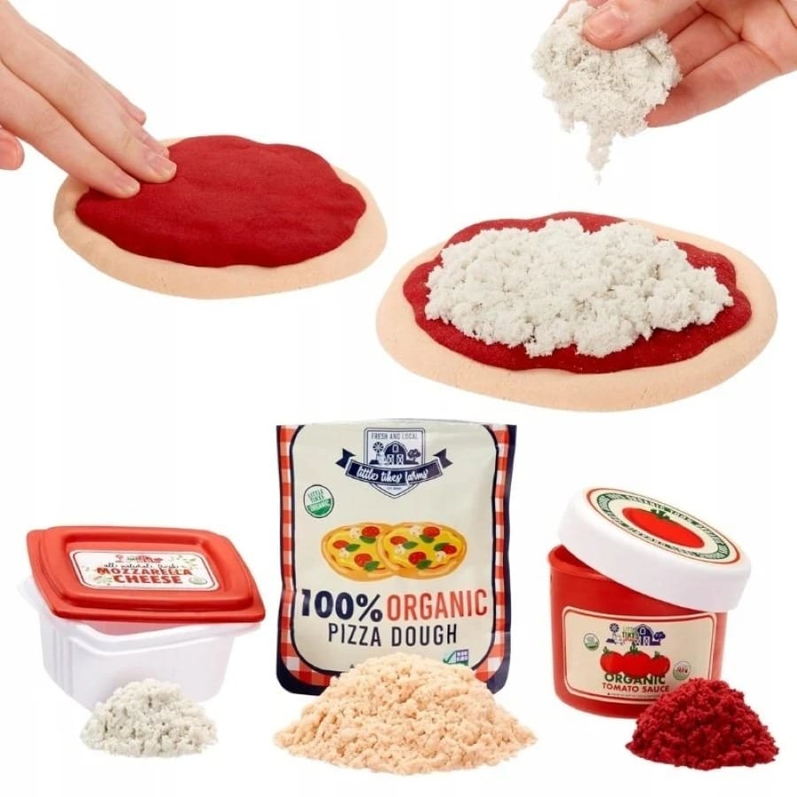 Сюжетно-ролевая игрушка Little Tikes Creative Chefs, набор для приготовления пиццы с кинетическим песком, разноцветный