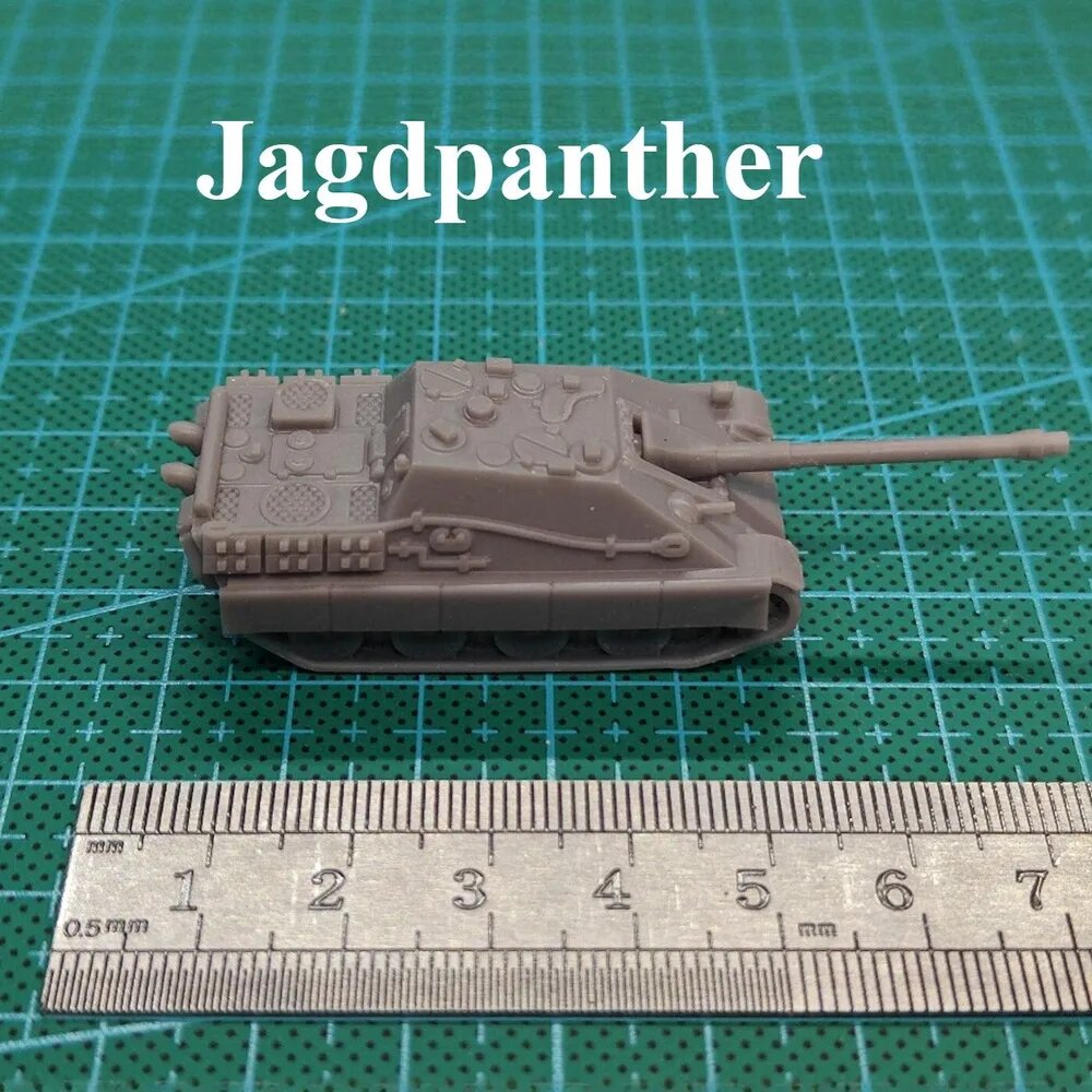 Миниатюрная модель танка в масштабе 1:144, напечатанная на 3D-принтере, из смолы, основные боевые танки Германии Второй мировой войны Tiger I/Tiger II/Panther/Panzer IV