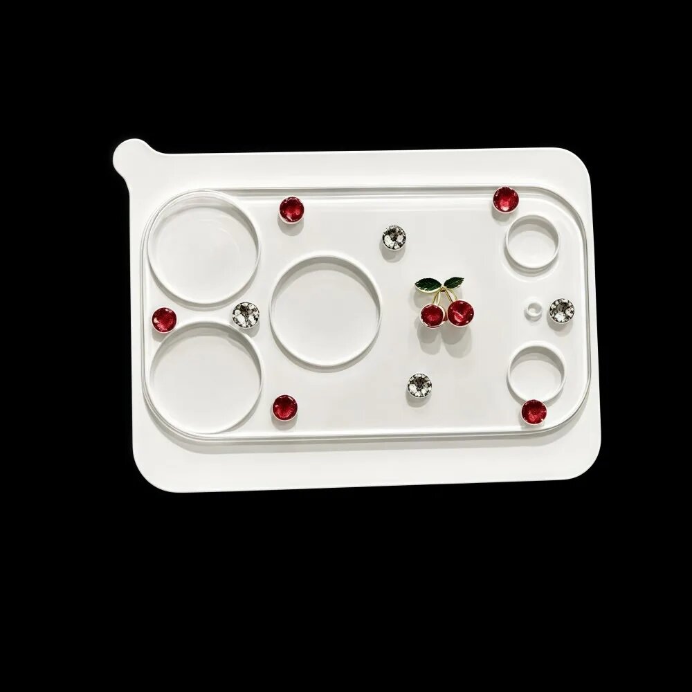 Защитная пленка Diamond 3D Cherry Glass для камеры, полное покрытие, прозрачная 17Pro Max, Style--F