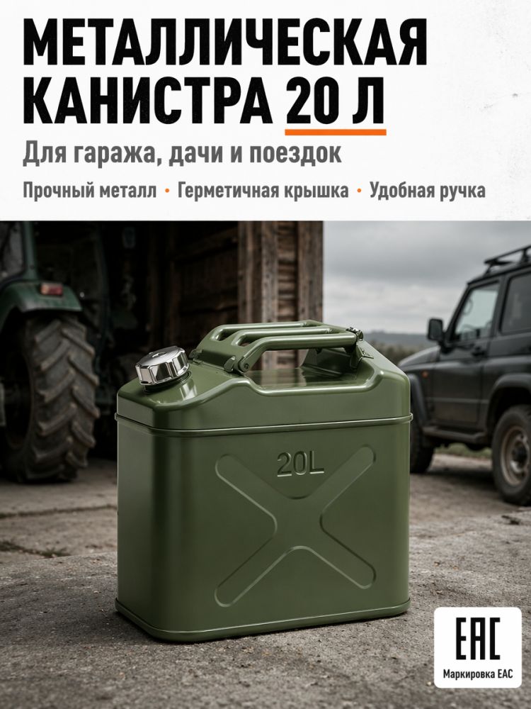 Канистра для ГСМ, 20 л — канистры для гсм — садовые инструменты